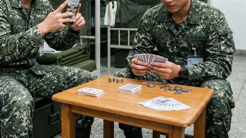 教召在營區聚賭…豬隊友贏錢PO網下場超慘