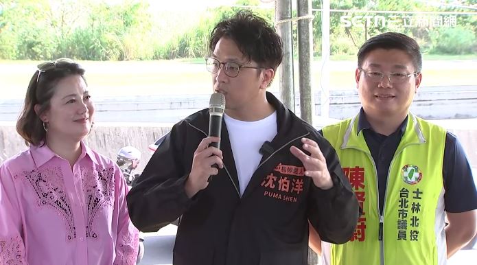 沈伯洋與台電等部會共同赴北士科考察(圖/翻攝畫面)