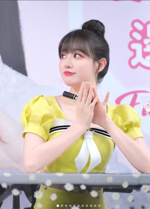 網友指出中信兄弟啦啦隊邊荷律也曾穿附中制服表演。（圖／翻攝自IG）