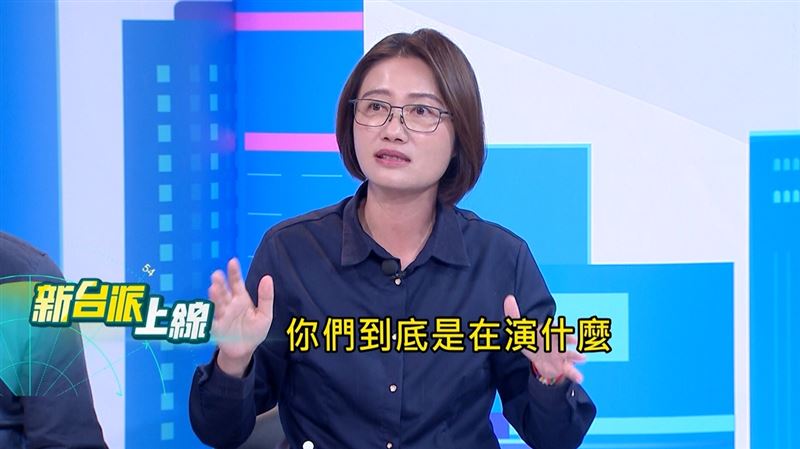 林延鳳質疑，蔣市府到底在演什麼？（圖／翻攝新台派上線）