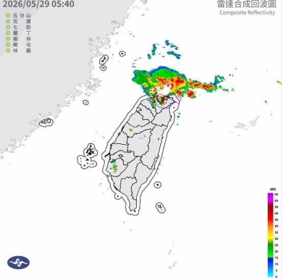氣象署針對「基隆市、宜蘭縣、新北市」發布大雷雨即時訊息。(圖/中央氣象署)