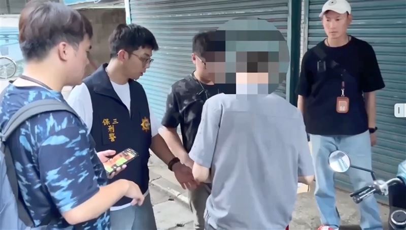 主嫌張男被逮捕。(圖/翻攝畫面)
