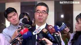 蕭旭岑在廣播節目後接受媒體聯訪（圖／翻攝畫面）