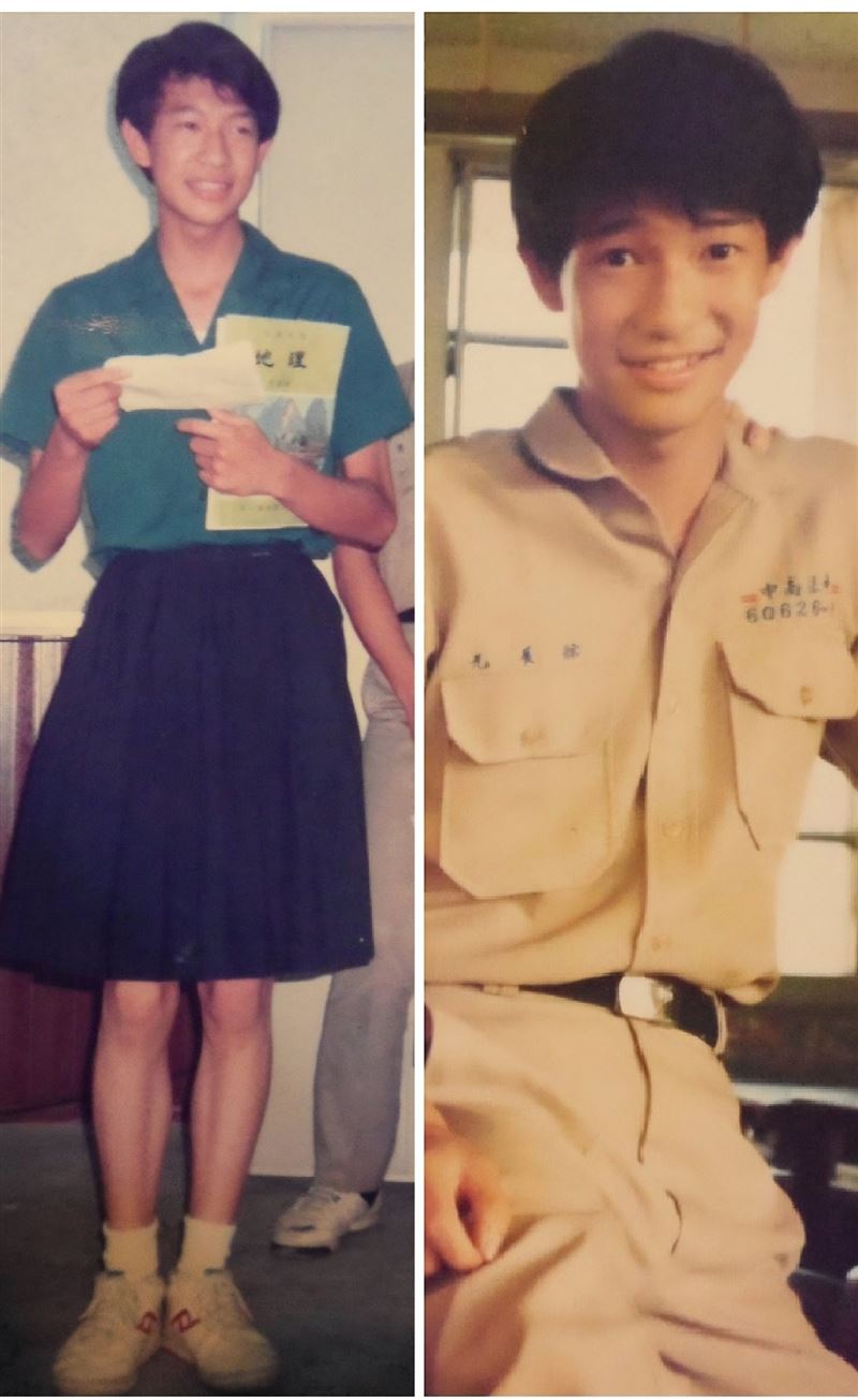 徐展元37年前就穿過北一女制服！（圖／翻攝自徐展元臉書）
