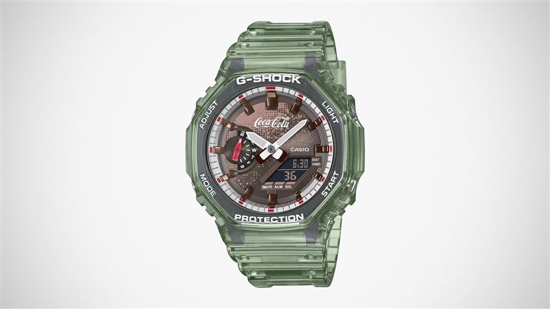 G-Shock GA2100CC-3A可口可樂聯名錶。（圖／翻攝Casio網站）