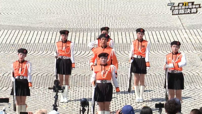 「第九屆全國高級中等學校儀隊決賽」：惠文高中（圖／翻攝自青年日報臉書直播）