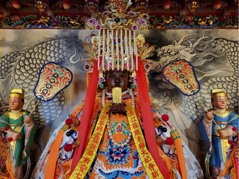 新市永安宮主祀木柵媽祖,為台江地區歷史悠久的信仰中心。(圖/翻攝自臺江首廟木柵天妃寺新市永安宮木柵媽祖臉書社團)