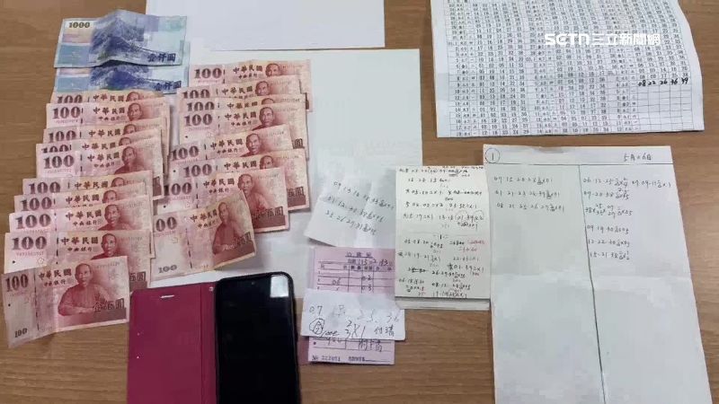 小吃店存有大量簽注資料，還有收單紀錄