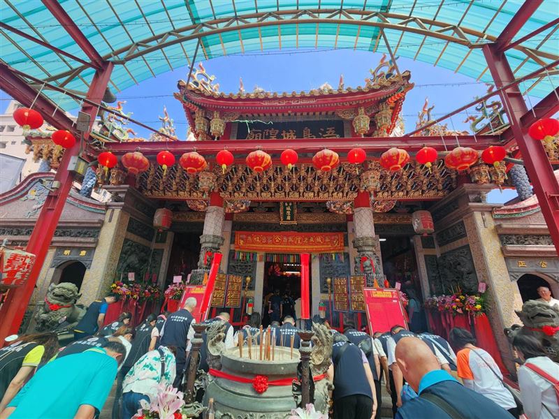 金門迎城隍346年！馬英九曾拜過！浯島城隍廟主委楊耀芸一句話隔海祝福馬英九健康感動萬人。（圖／記者鍾志鵬攝影）