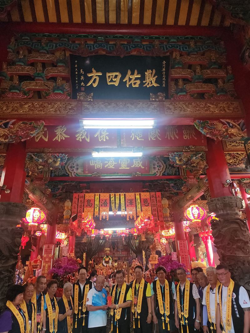 金門迎城隍346年！馬英九曾拜過！浯島城隍廟主委楊耀芸一句話隔海祝福馬英九健康感動萬人。（圖／記者鍾志鵬攝影）