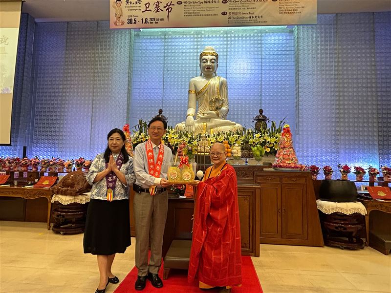 台灣國際蔬食美食節登場,系列活動將自今年5月至9月陸續於新加坡展開。(圖/駐新加坡代表處提供)