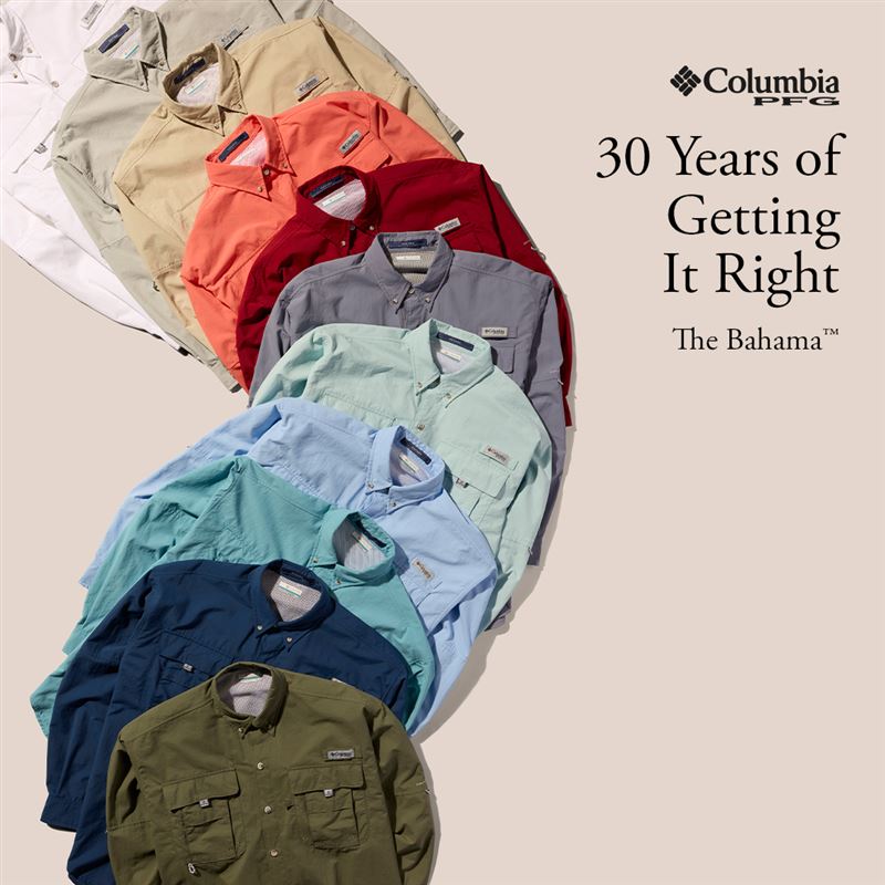Columbia Bahama襯衫30年經典，接招清爽盛夏。（圖／品牌業者提供）