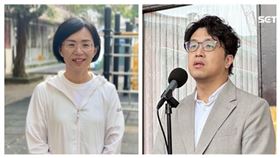 民進黨新北市長參選人蘇巧慧、民進黨台北市長參選人沈伯洋。（組合圖／蘇巧慧辦公室提供、翻攝畫面）