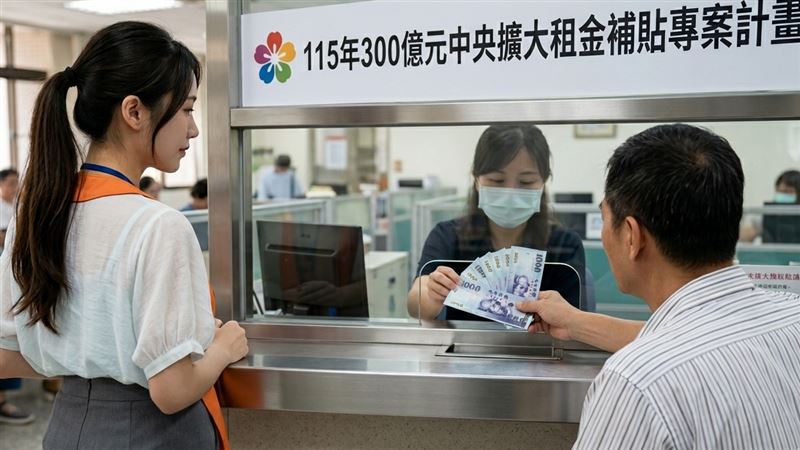 國土署表示,財劃法通過後,今年度中央預算不如過往,然地方政府預算變多,故希望「租金補貼」中央地方可以一起出。(示意圖/Gemini AI/租金補貼僅轉帳無現金發放)
