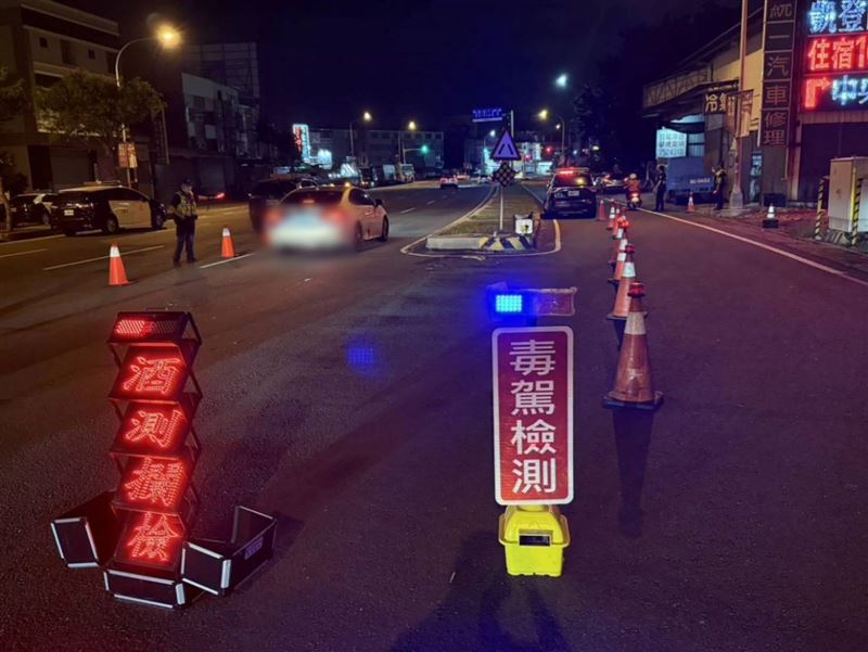 彰化縣警察局統計,自1月1日至5月31日共計取締毒駕330件,酒駕1123件。(圖/彰化縣警局提供)
