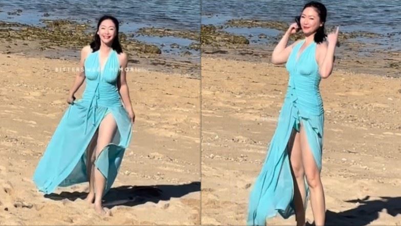 50歲狀態太驚人 王俐人度假照引全網暴動
