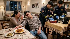 20歲男學生因食用放置5天的義大利麵，不幸引發多重器官衰竭死亡。（圖／AI生成圖片）