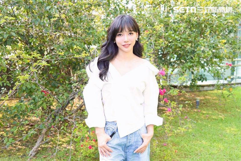 李靚蕾接受專訪分享近況。（圖／記者田俊彥攝影）