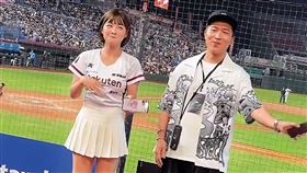 籃籃（左）在和張立東（右）熱炒螢幕CP形象時，又被爆出有其他緋聞，讓她急著否認。（圖／翻攝自張立東IG）