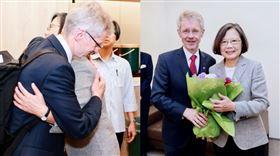 蔡英文和韋德齊一起出席論壇，互動曝光（組合圖／蔡英文辦公室提供）