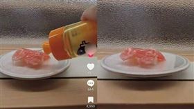 男子惡搞迴轉壽司店。（圖／翻攝自X）
