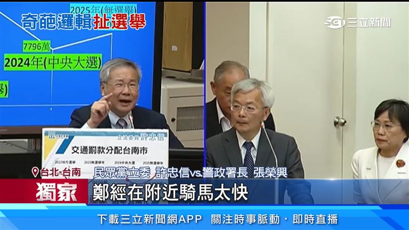 許忠信質疑測速照相罰單有人為干涉 ，扯出跟鄭經死因的關聯性，引發熱議