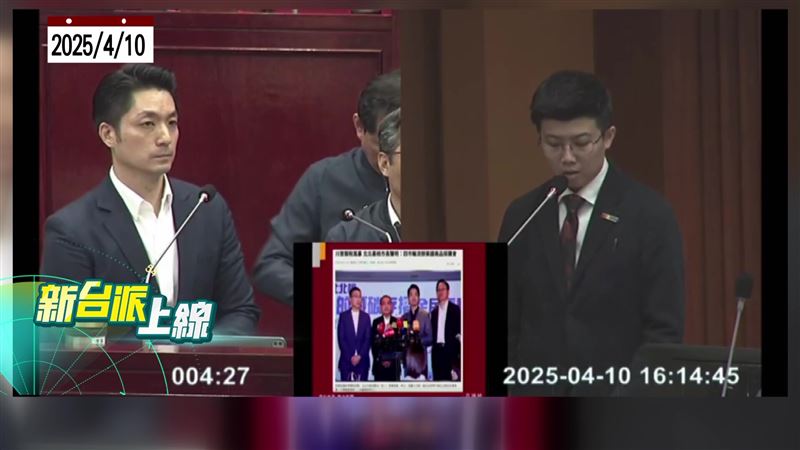 主持人呂惠敏提到，今天有報導提起苗博雅曾在質詢中把蔣萬安問到啞口無言。（圖／新台派上線）