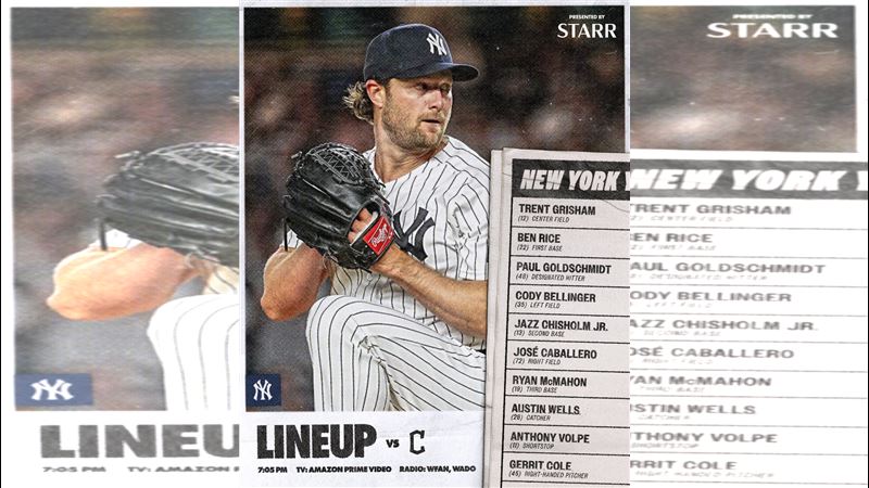 柯爾（Gerrit Cole）傷癒復出第3戰慘挨3轟。（圖／翻攝自洋基推特）