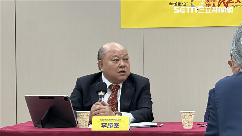 民主文教基金會民調發布記者會，出席者：李勝峰（圖／記者詹宜庭攝影）