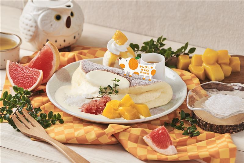 Woosa楊枝甘露冰淇淋鬆餅。（圖／品牌業者提供）