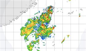 14縣市豪、大雨特報。（圖／氣象署）