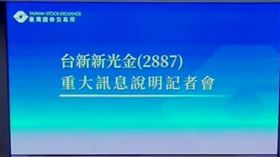 台新新光金4日宣布，旗下台新銀行、新光銀行將以換股方式進行合併，合併基準日尚待取得主管機關同意後核定。（圖／翻攝台新新光金重訊記者會畫面）