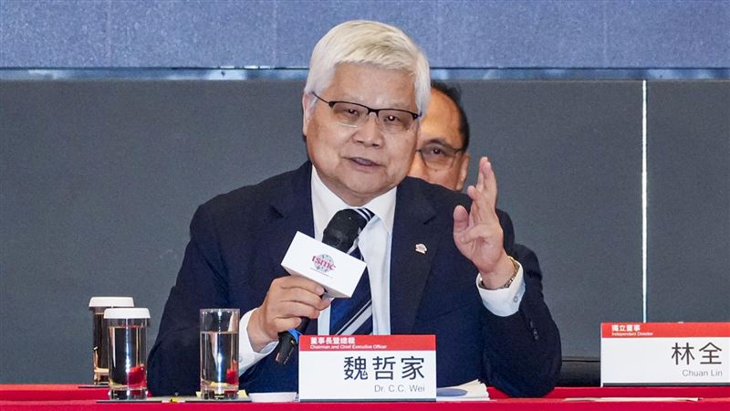 台積電董事長暨總裁魏哲家對於台灣半導體和科技業發展深具信心。（圖／中央社）