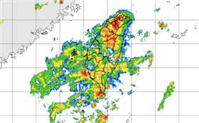 16縣市豪、大雨特報。（圖／氣象署）