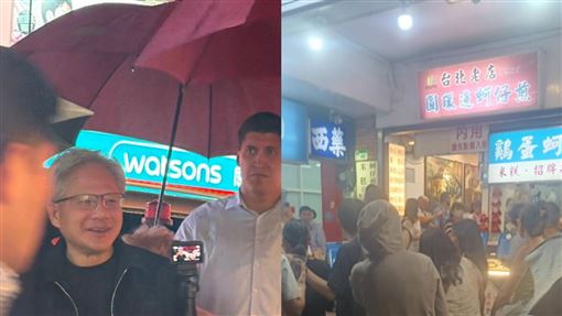 黃仁勳最後一晚逛寧夏夜市　直奔這一攤