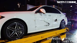 畫面曝！大車國道A到賓士…女駕駛急尋人