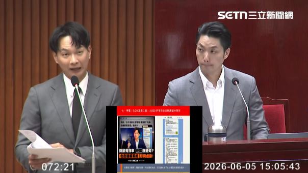 陳宥丞質詢內湖停電問題。（圖／翻攝畫面）