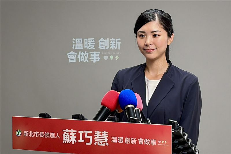 發言人吳思萱回應民調趨勢。（圖／蘇巧慧競選辦公室提供）