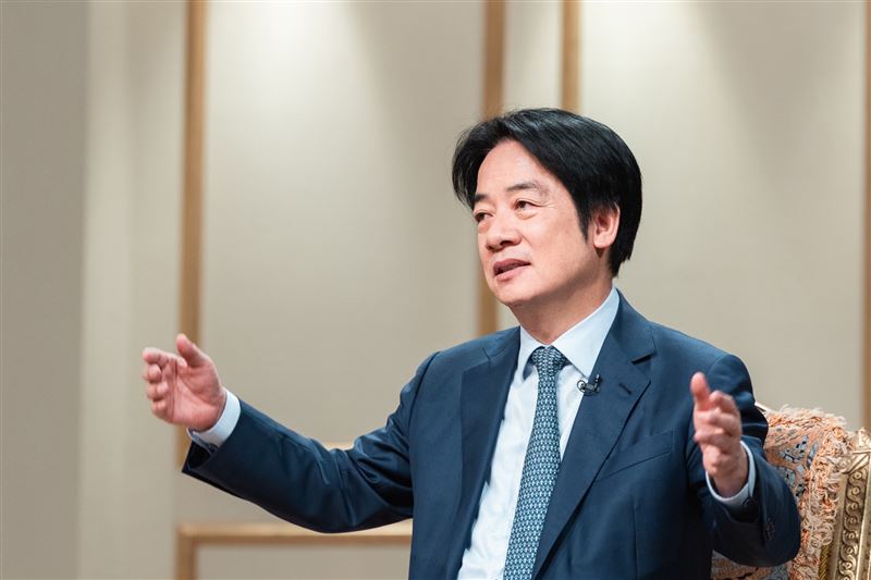 總統賴清德接受《經濟領航 創新台灣》專訪。(圖／台視提供)