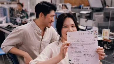 混血台劇女神宣布結婚　激吻尪超甜畫面曝