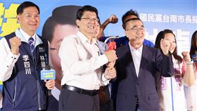 藍營大咖到場挺謝龍介。（圖／國民黨提供）