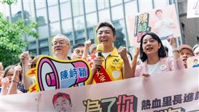 文山區華興里長陳峙穎、宣布代表時代力量，參選台北市大安文山區市議員。（圖／時代力量提供） 