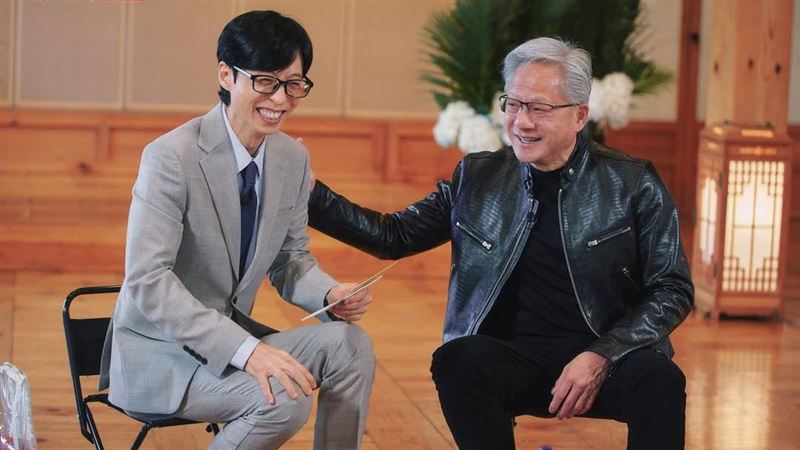 世紀同框超貴　黃仁勳、劉在錫合照首曝光