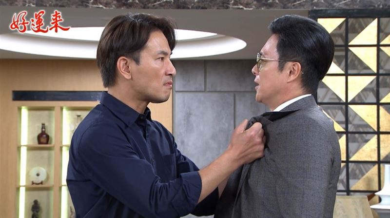 傅子純(左)在八點檔《好運來》飾演「陳瑞達」,也是男主角之一,如今病逝震驚眾人。(圖/民視提供)