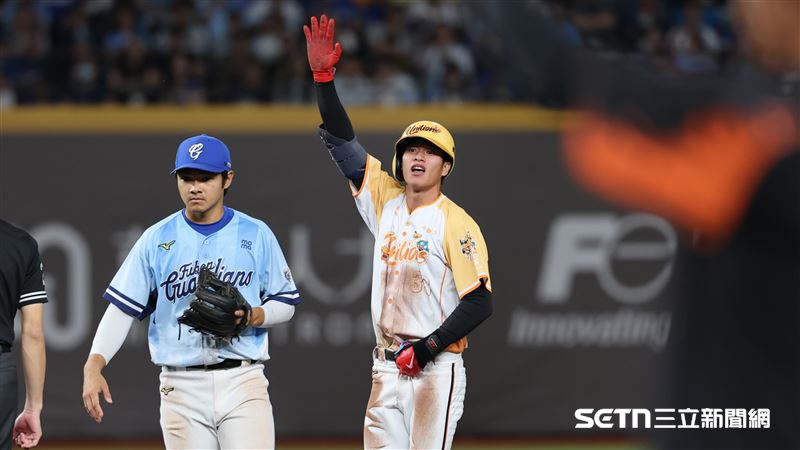 中職37年例行賽,統一獅張皓崴。(圖/記者劉彥池攝影)