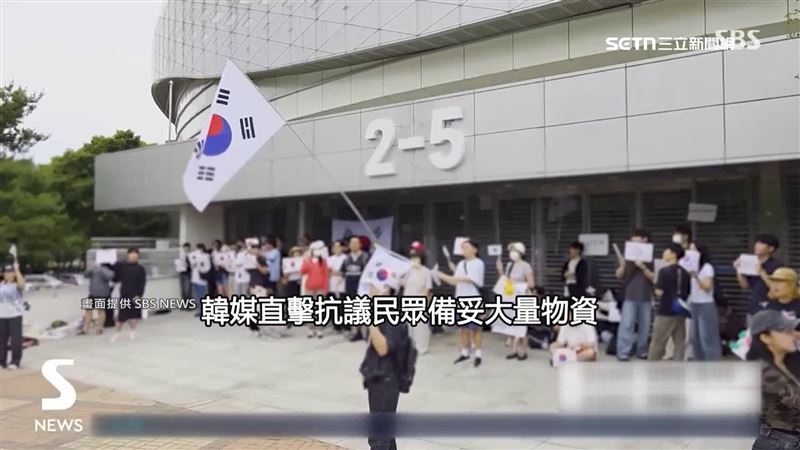 不滿選舉不公，韓國民眾準備物資長期抗議，要求重選