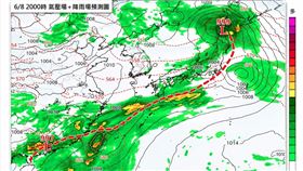 梅雨鋒面就在門口。（圖／翻攝自林老師氣象站臉書）