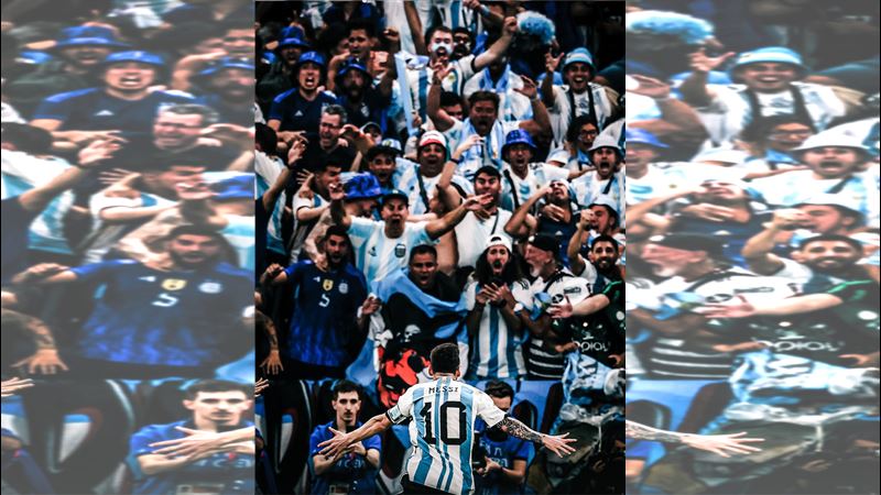 梅西(Lionel Messi)。(圖/翻攝自X平台 @FIFAWorldCup)