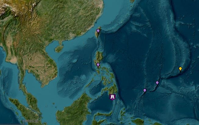 菲律賓今早發生規模8.2地震。(圖/翻攝自美國國家氣象局(NWS)太平洋海嘯預警中心(U.S. Tsunami Warning System))