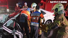 台南,安南區,自撞,翻車,死亡,妻子,罹癌（圖／翻攝畫面）